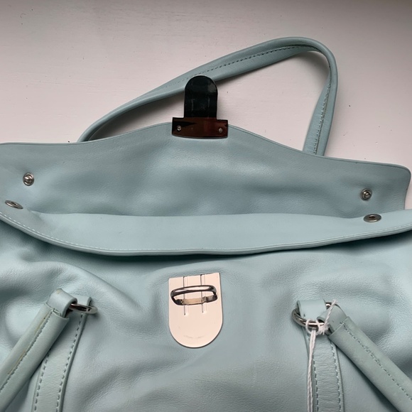Prada Baby Blue Leather Handbag - Picture 5 of 8